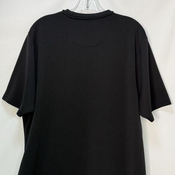 Perry Ellis Men’s Black T Shirt V-Neck Short Sleeve Size XL - Picture 4 of 12